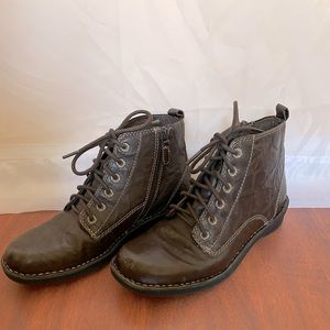 Clarks Dark Brown Nikki North Ankle Boots